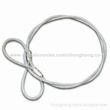 Wire Rope Assembly, Made of Carbon Steel Material, 6 to 30mm Sizes RangeNew